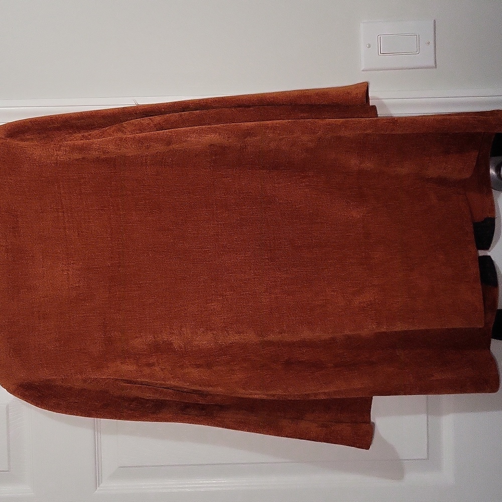 Elegant Women's Brown Teddy Jacket with Black Details - Picture 5 of 6